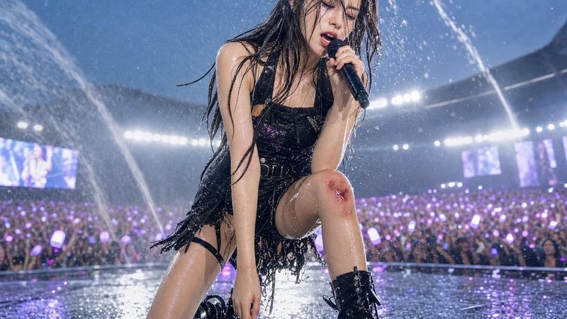 Hwasa's bleeding knee at Psy Summer Swag 2026 has MAMAMOO fans asking one 4WARD tour question