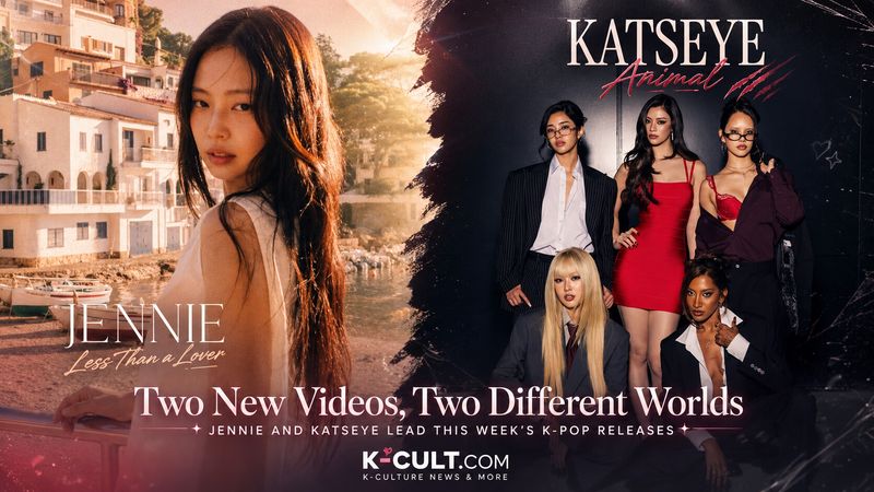JENNIE and KATSEYE lead this week’s K-pop releases, but their new videos take opposite paths