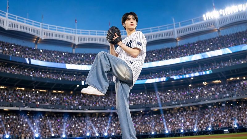 IVE’s Jang Wonyoung takes the mound at Mets vs Dodgers, and this MLB first pitch means more to DIVE than most expect