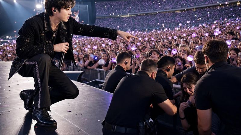 Jimin stopped BTS's Brussels concert mid show, and one detail in his reaction has ARMY talking