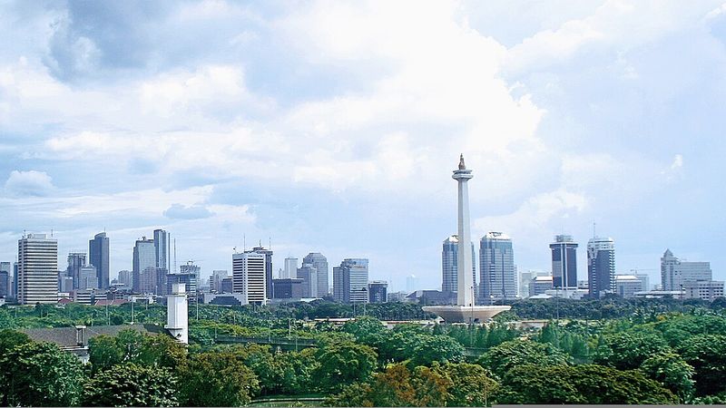 National Monument and central Jakarta