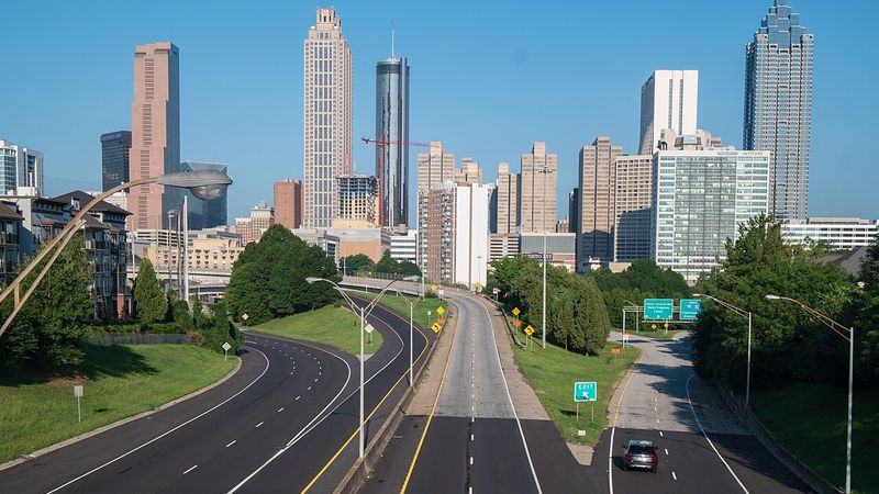 Atlanta skyline from Jackson Street Bridge