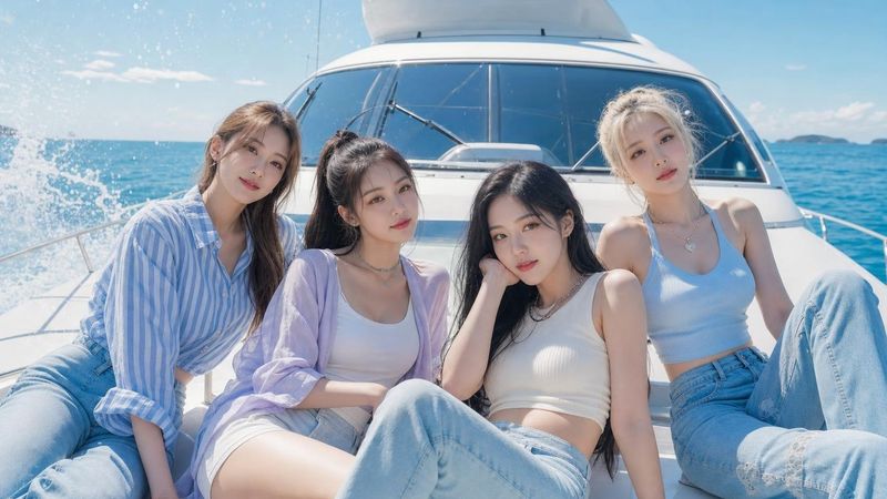 This yacht-side detail in BABYMONSTER's 'I LIKE IT' MV teaser has MONSTIEZ ready for Baemon girl summer