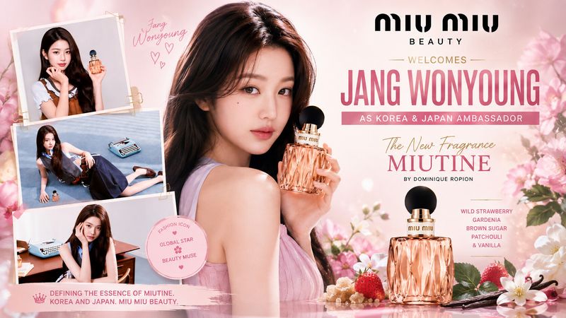 Miu Miu Beauty Names IVE's Jang Wonyoung as ambassador