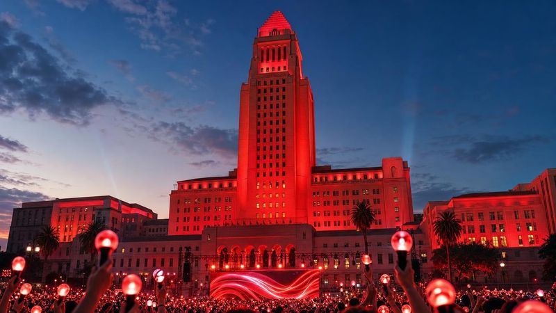 LA City Hall goes red for BTS Week, but one key detail matters for ARMY planning their LA nights